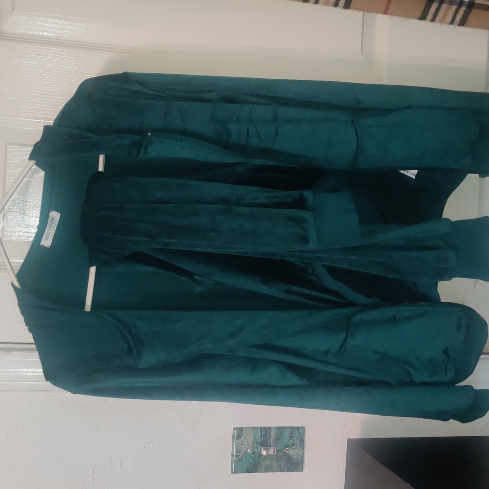 Hotouch Velour Tracksuit Green Latge